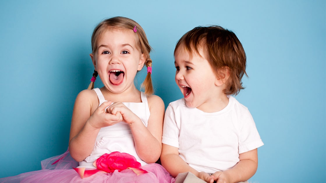Kids laughing